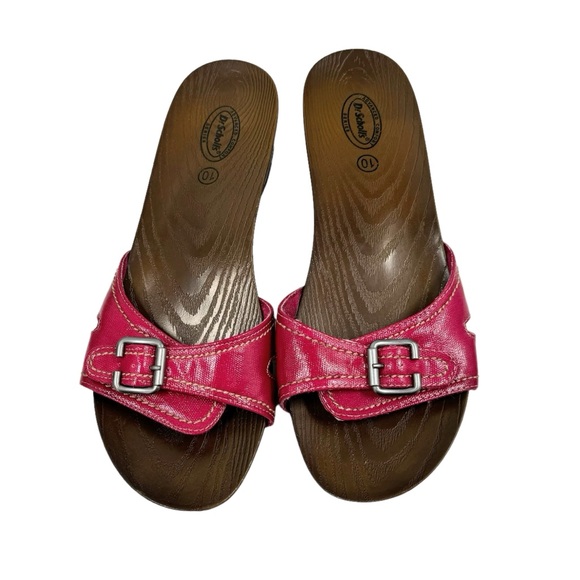 Dr. Scholl's Advance Comfort Sintetico Women's Hot Pink Slide Sandals Size 10 - Picture 2 of 10